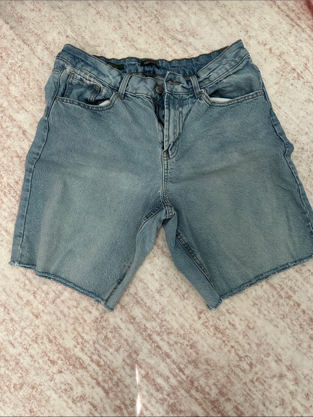Wild Fable Light Blue High-Rise Denim Shorts